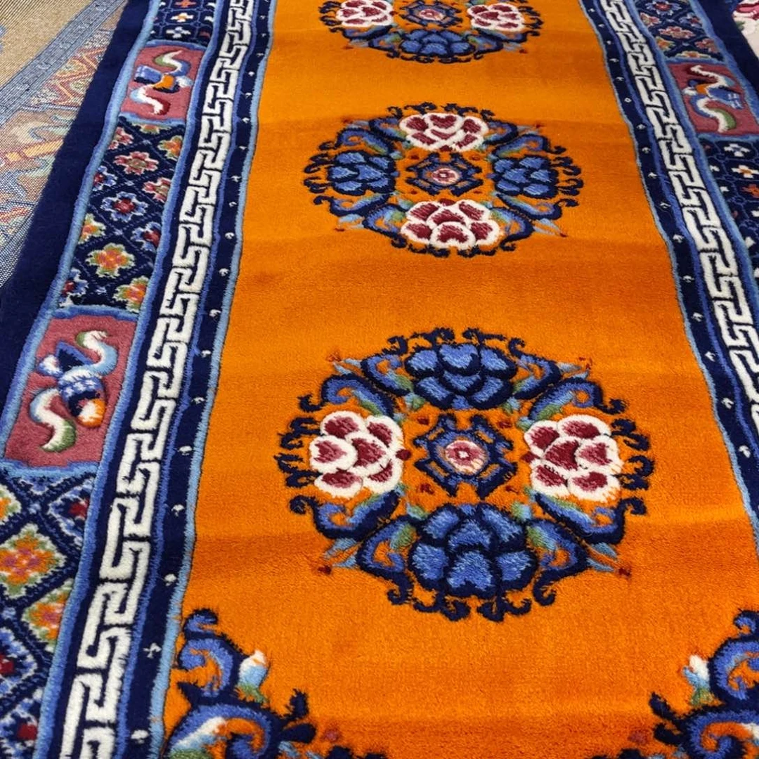 羊毛70×200纯羊毛床边毯一对