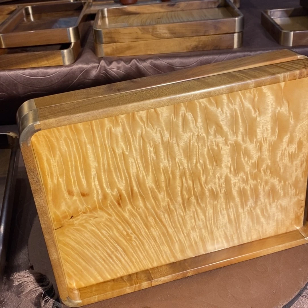 金丝楠零**冰一对文盘金丝楠