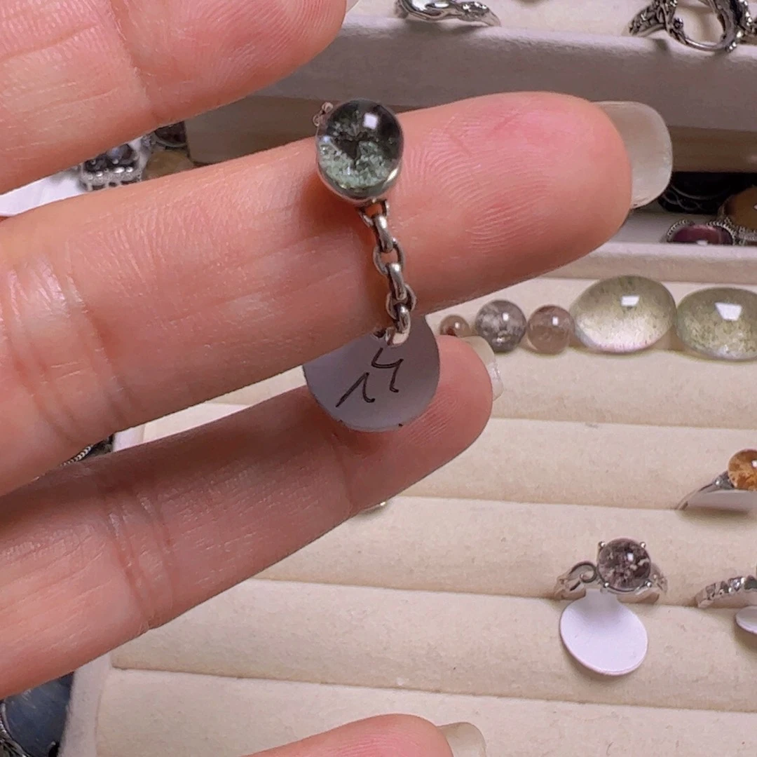 水晶手链银S800镀金镶嵌b***奕