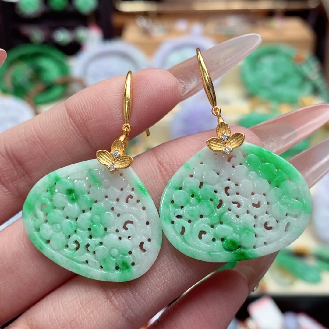 未镶嵌翡翠耳饰翡翠耳饰