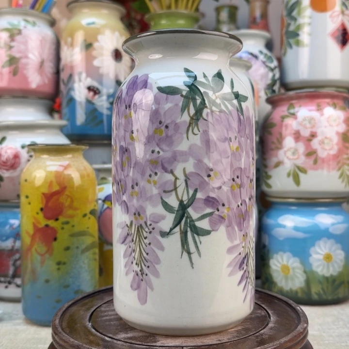 景德镇陶瓷花手绘釉下彩