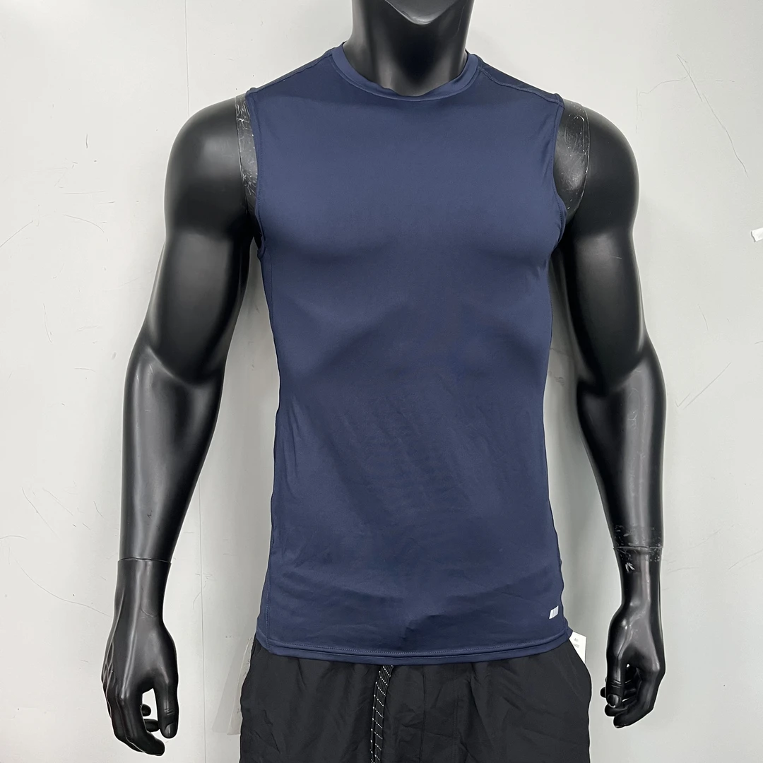 b302夏季新款 速干透气背心基础款 纯色无袖高弹力3色拍大一码