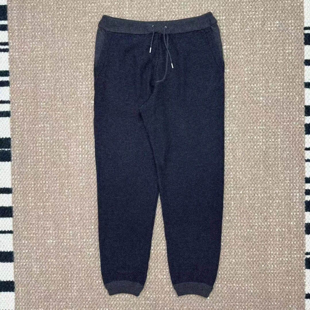 全新未使用 ZEGNA 杰尼亚抽绳针织休闲卫裤