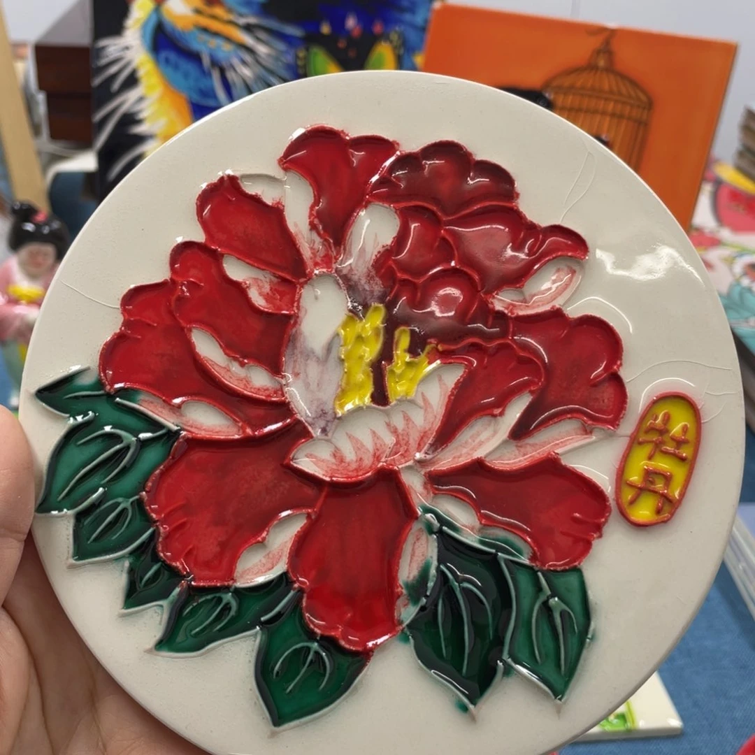 陶瓷瓷板画，福利，默认微瑕
