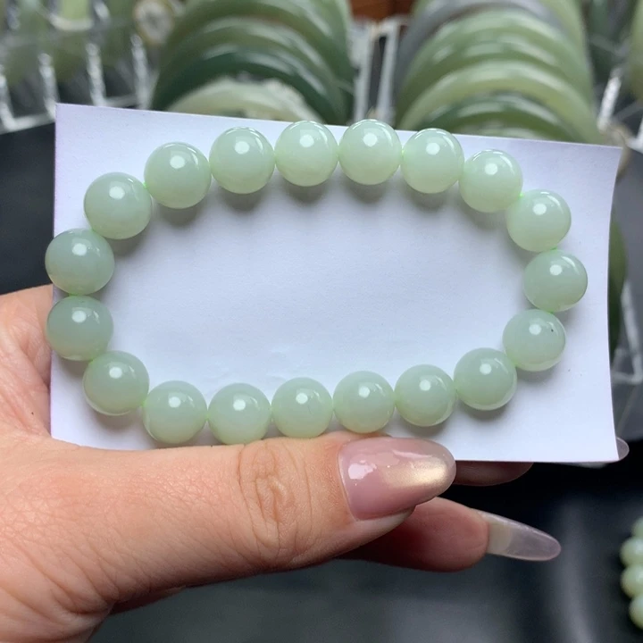 和田玉手镯未镶嵌鸮*