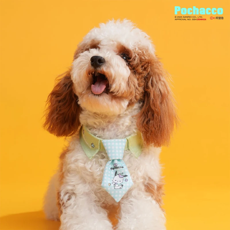 觅嗷三丽鸥正版宠物领结狗项圈可爱猫脖圈衣领夏季小型犬装饰比熊