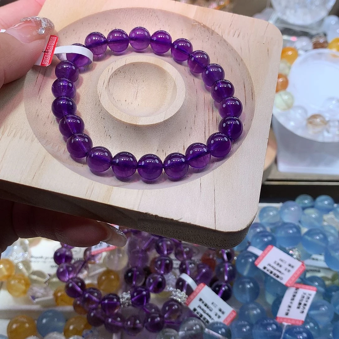 水晶手链未镶嵌紫水晶8mm