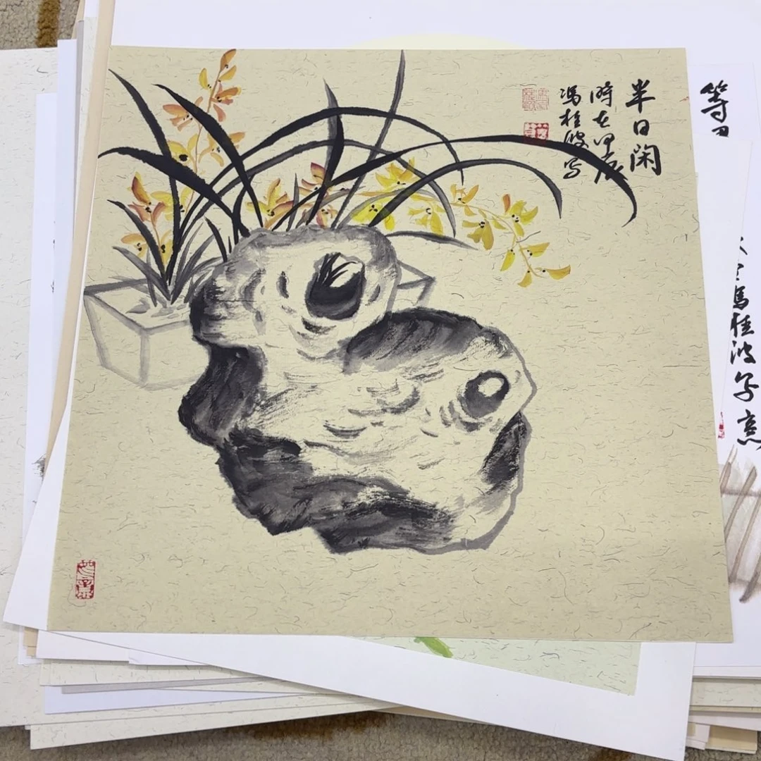 国画国画老师作品刘