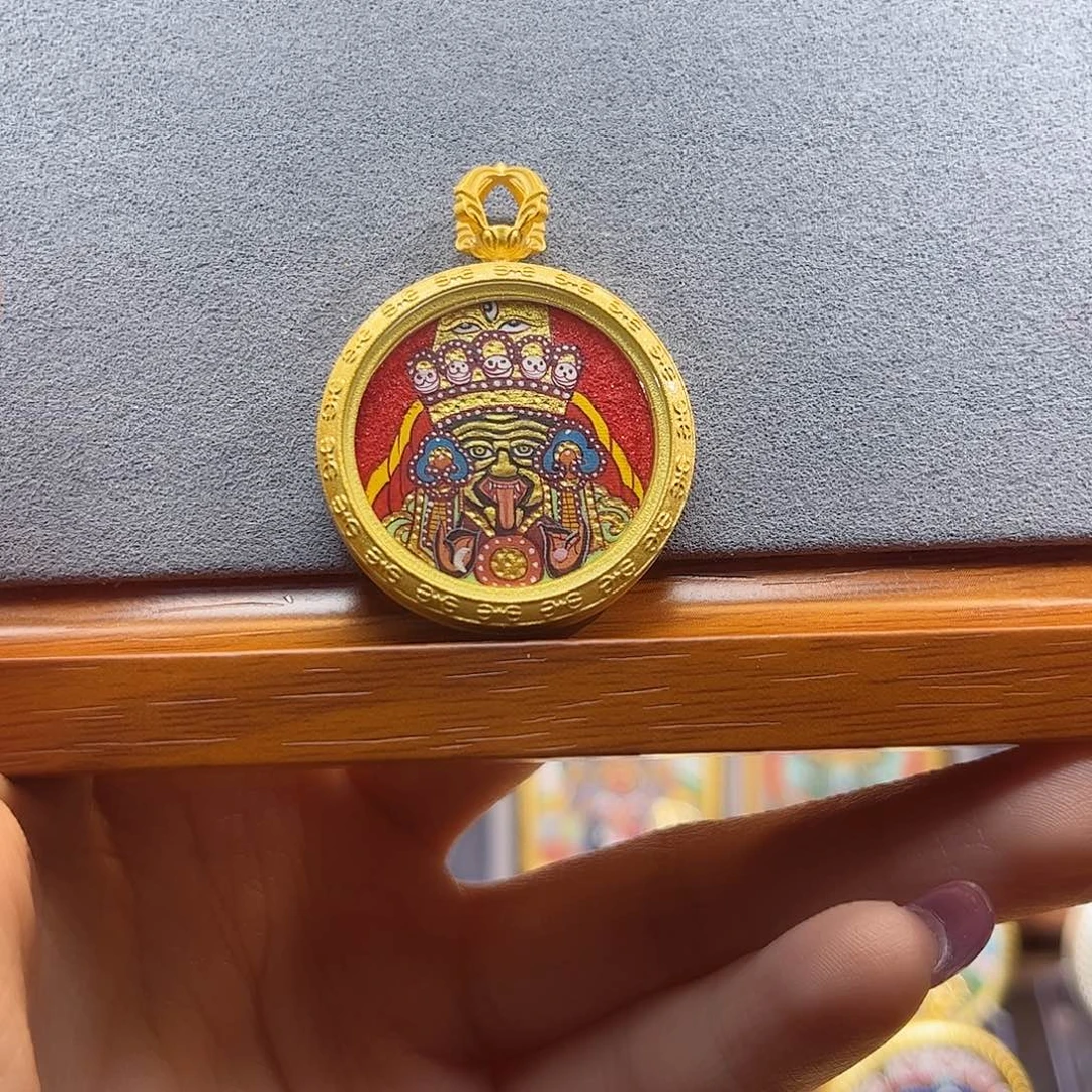 吊坠观南唐卡非遗传承