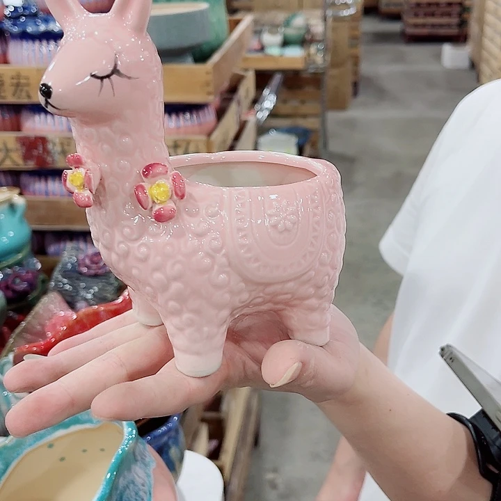 有孔，凑10元包邮陶瓷花盆发货！