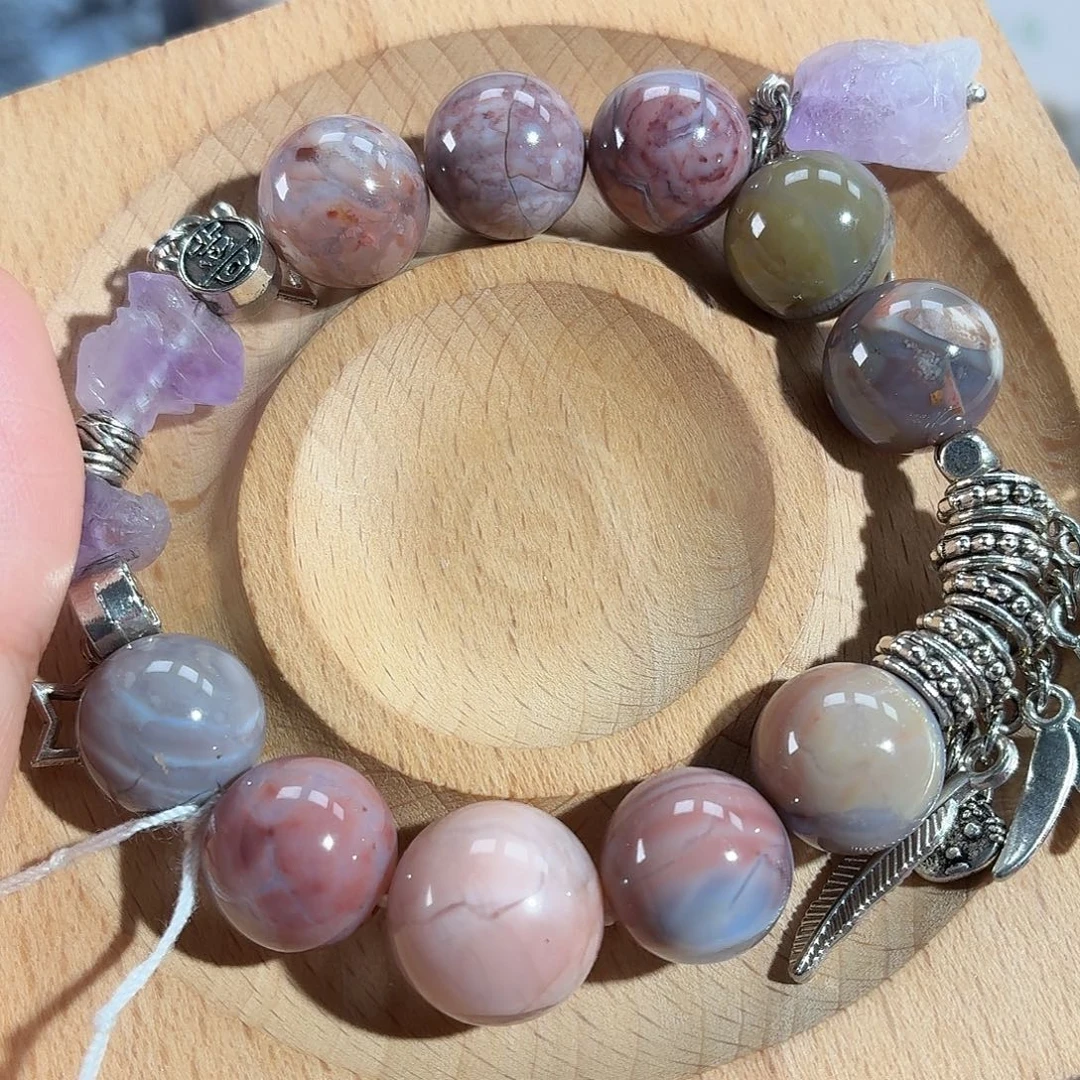 玛瑙/玉髓合金手链