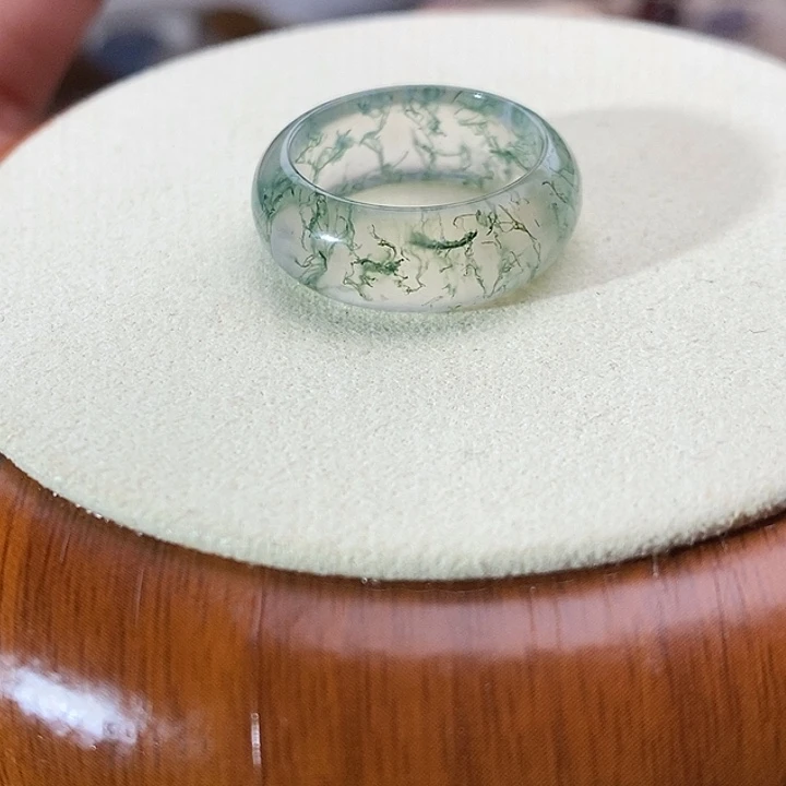 玛瑙/玉髓未镶嵌戒指B 45不退换港14+内径17.1