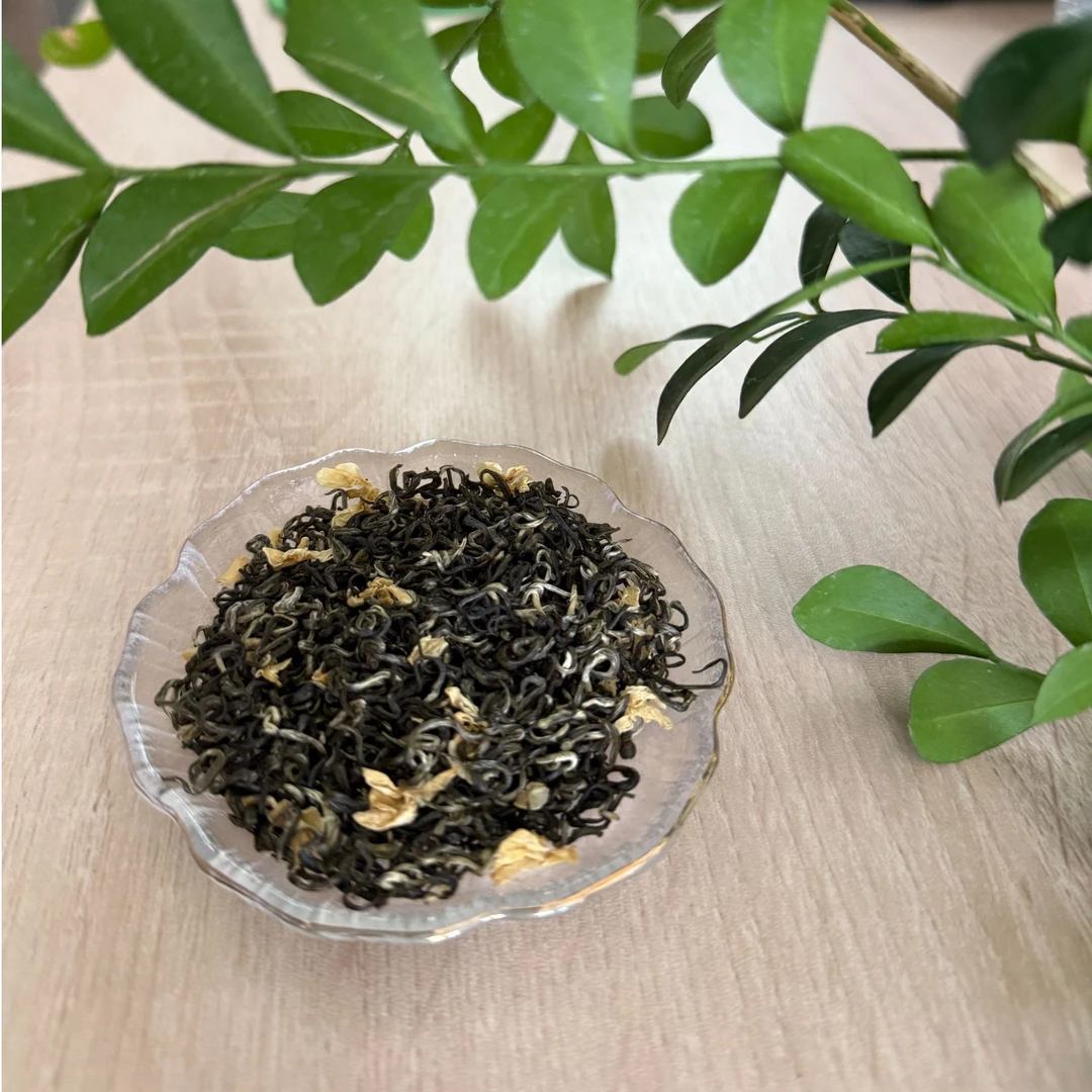 茉莉花茶2025年新茶传统炒花毛峰毛尖浓郁花香 耐泡香气持久