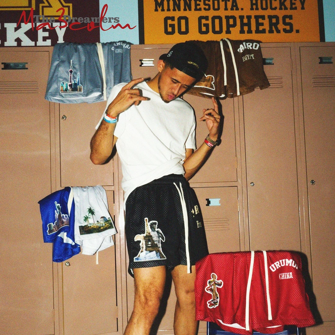 Ma3colm追梦系列城市巡演2.0六个城市贴布绣网眼短裤卡米然