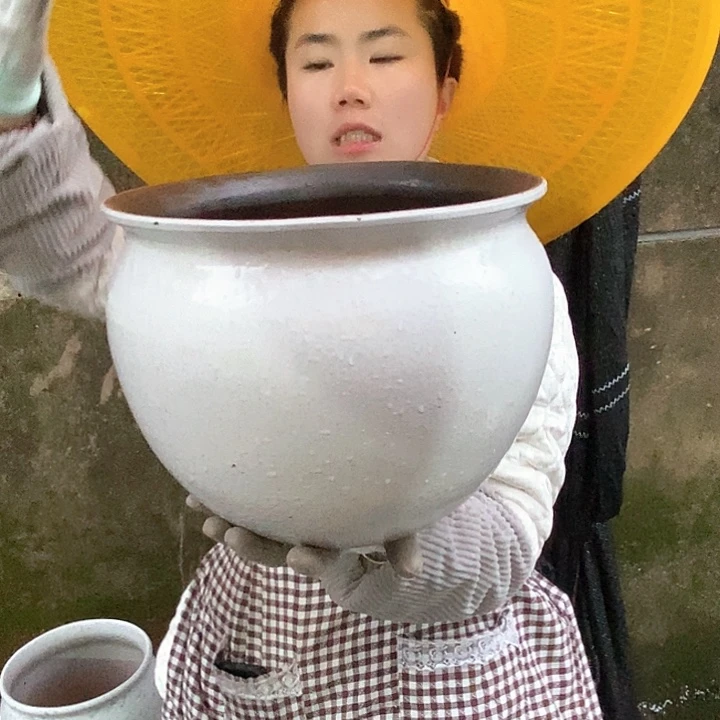 红泥花盆正品口30高24