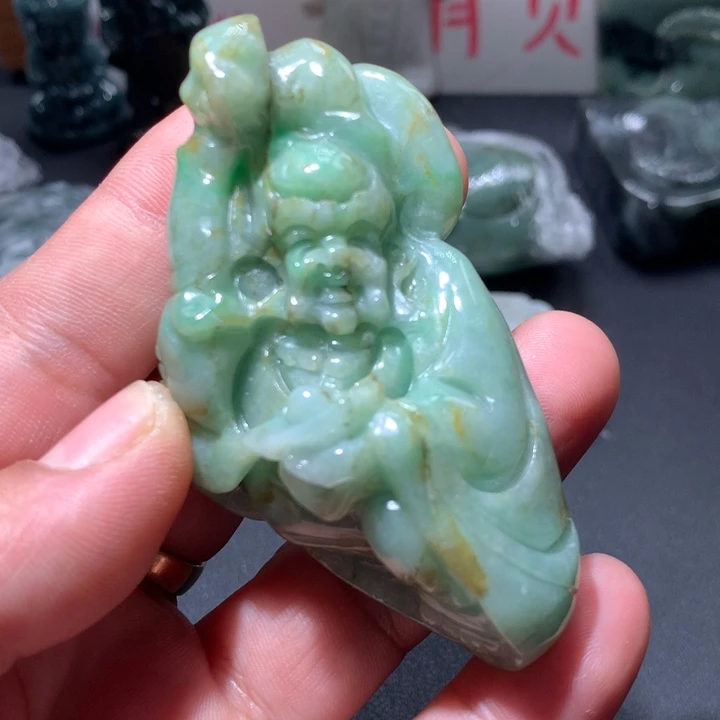 翡翠未镶嵌颈饰保真天然a货翡翠