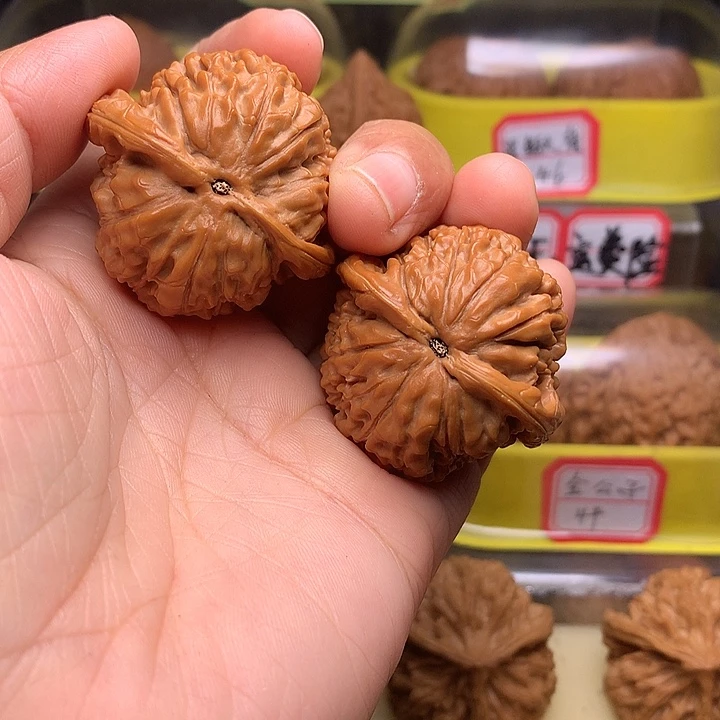 吊坠文玩核桃莲花