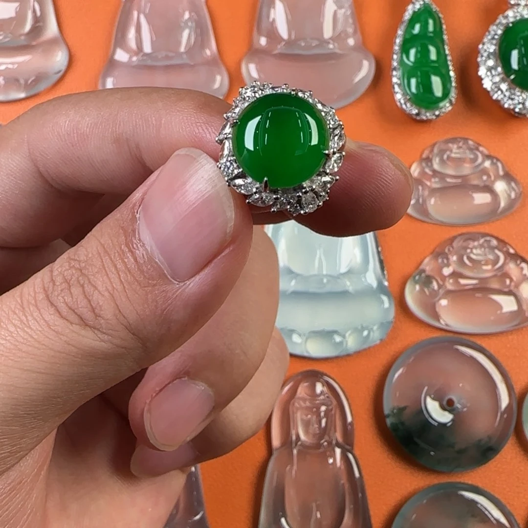 定制翡翠未镶嵌天然