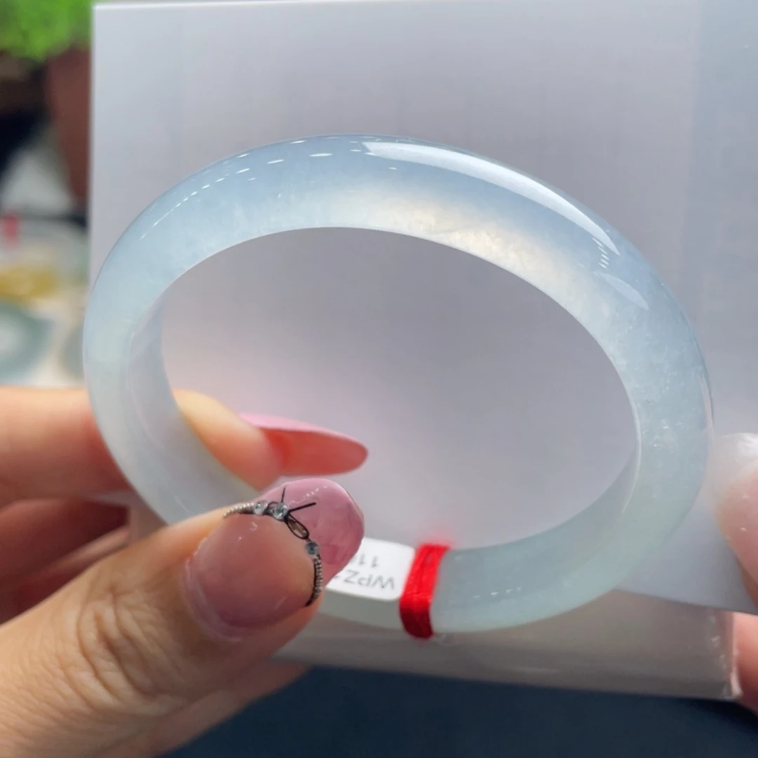 翡翠未镶嵌手镯34号 52.5贵妃冰冰条