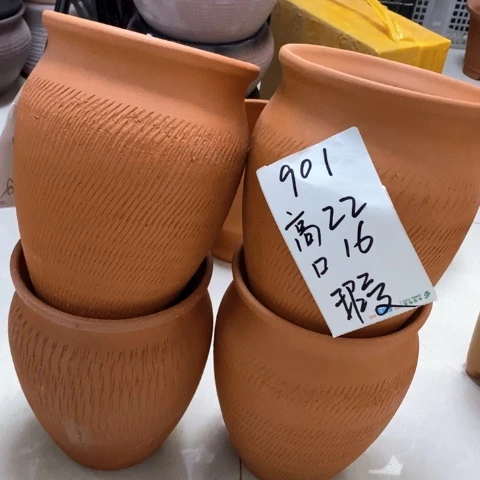 红陶粗陶花盆901