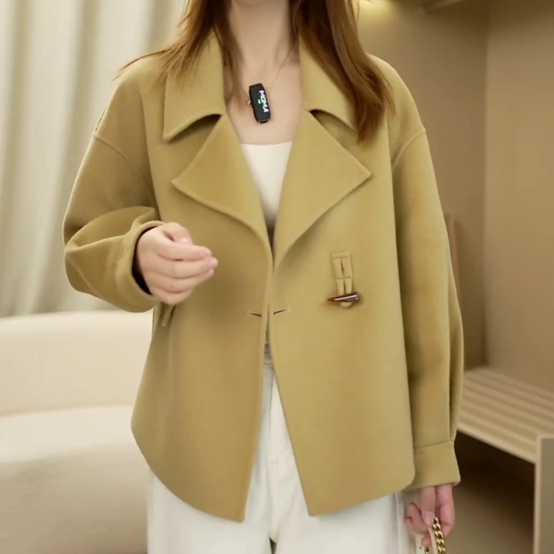 2025秋冬新款法式气质简约休闲开衫高级感百搭显瘦长袖外套大衣潮