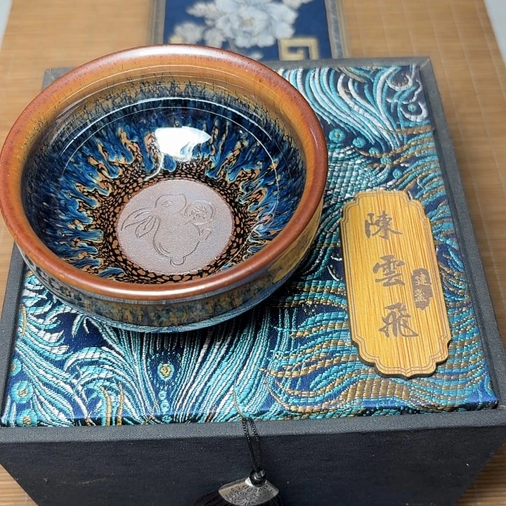 茶盏坚记茶盏摆件50