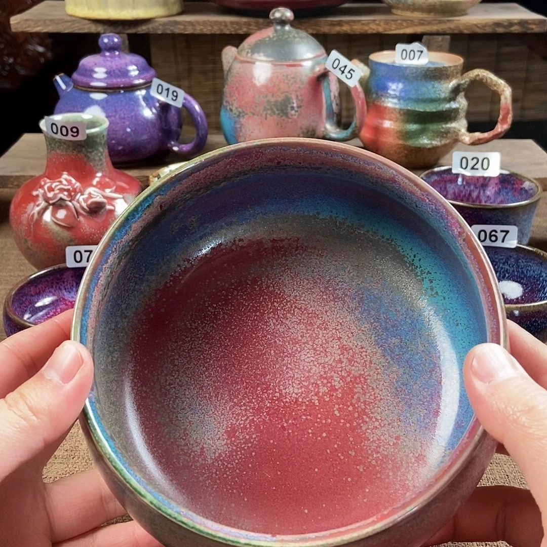 一***陈瓷片钧瓷茶壶茶具