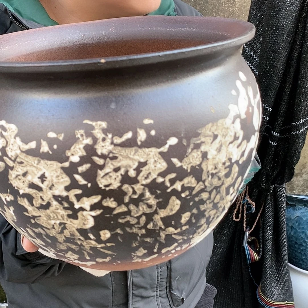 紫砂花盆正品口30高24