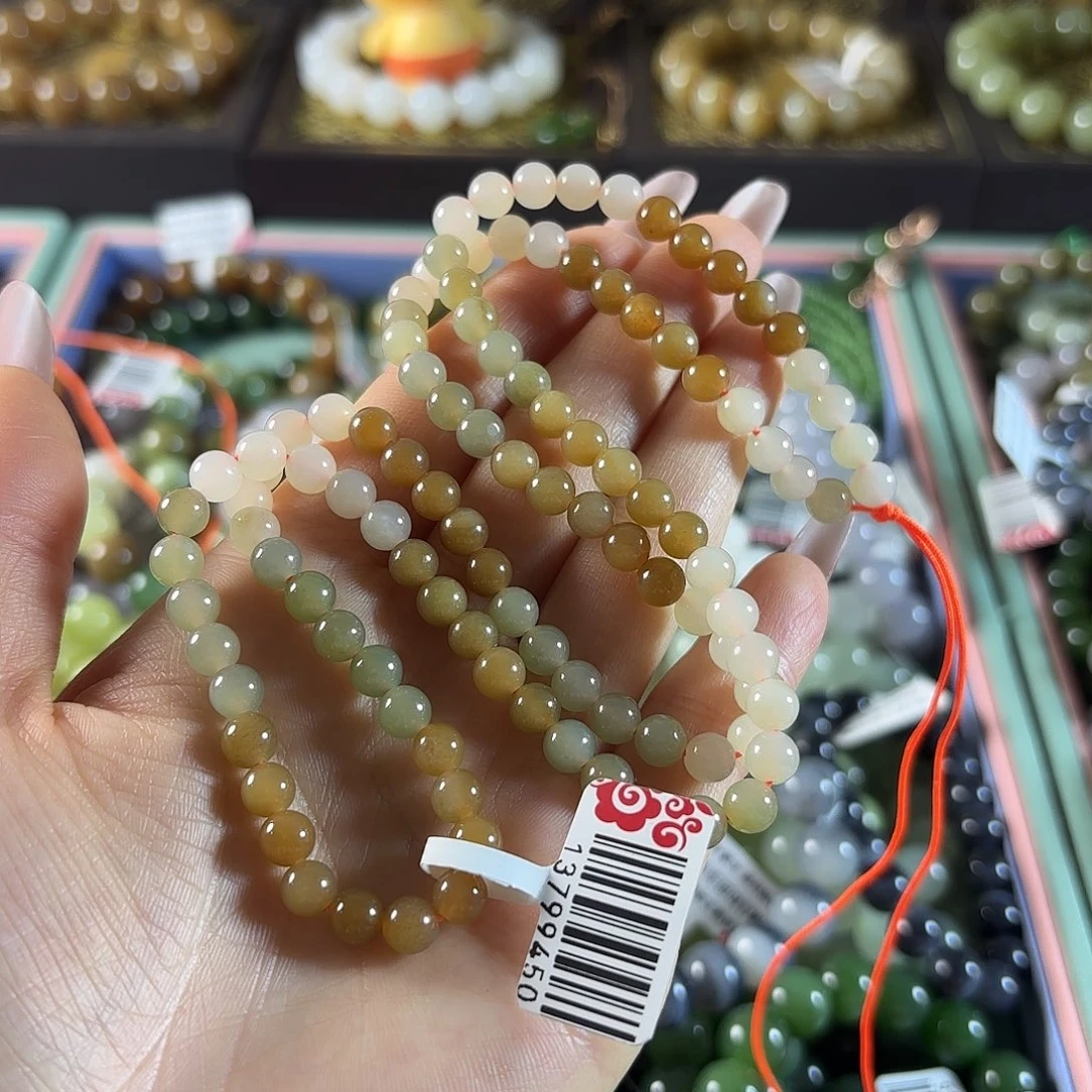 和田玉未镶嵌手链36