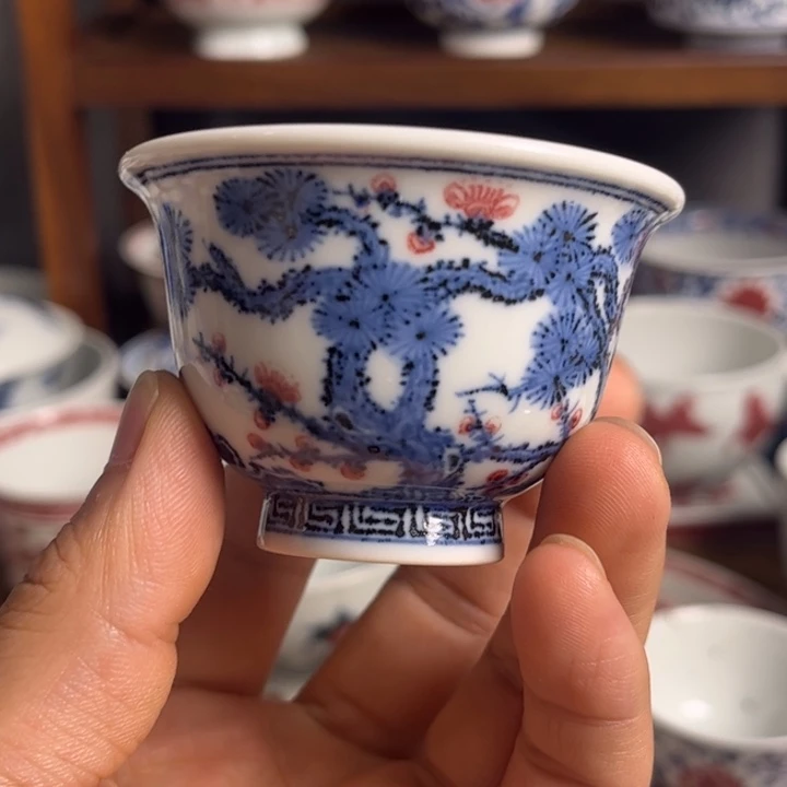 景德镇原矿釉里红陶瓷