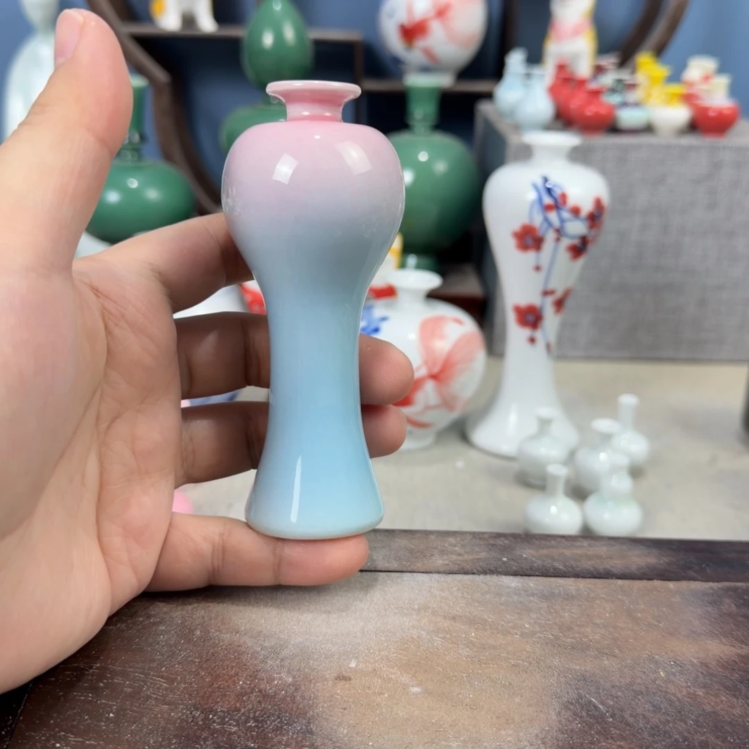 陶瓷手工小花器摆件