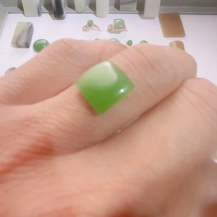 和田玉（碧玉）未镶嵌吊坠(不含链)