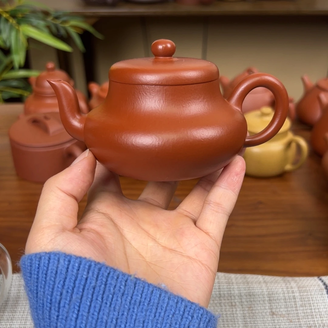 紫砂茶壶紫砂壶君德朱泥170cc全手
