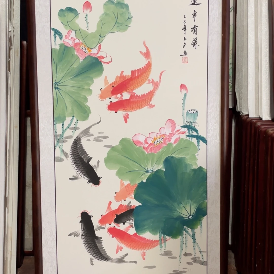 国画带框尺寸63*123厘米