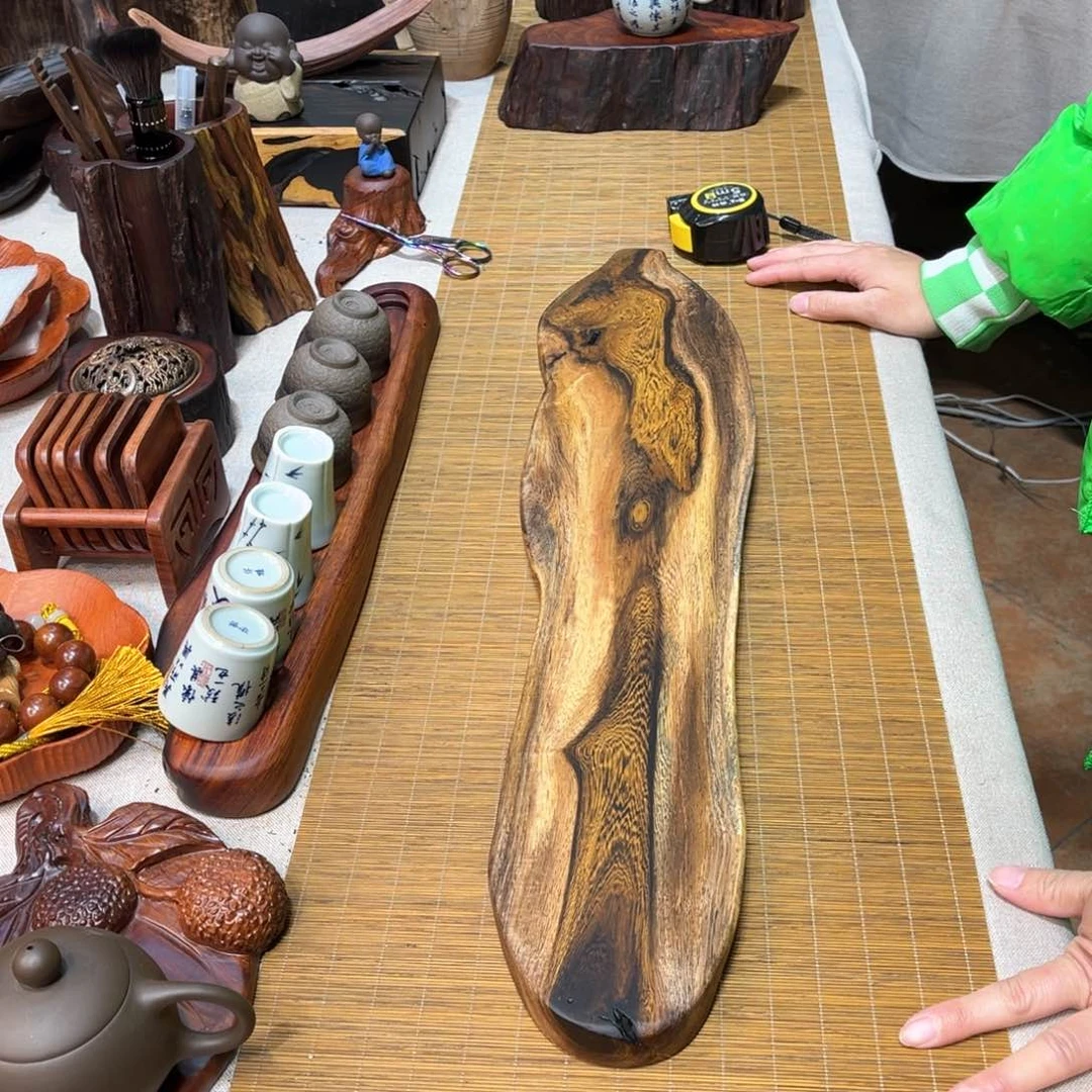 缅甸鸡翅木随形干泡65-13.5-2.5