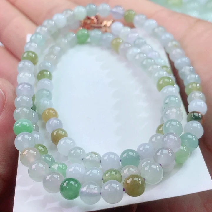 翡翠未镶嵌颈饰043卡5