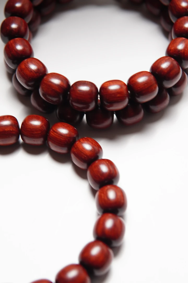 满鱼鳞 10.5*11mm 印度小叶紫檀手串 油性100分