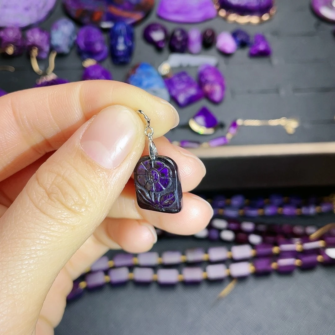 苏纪石（舒俱来）吊坠银S925镶嵌