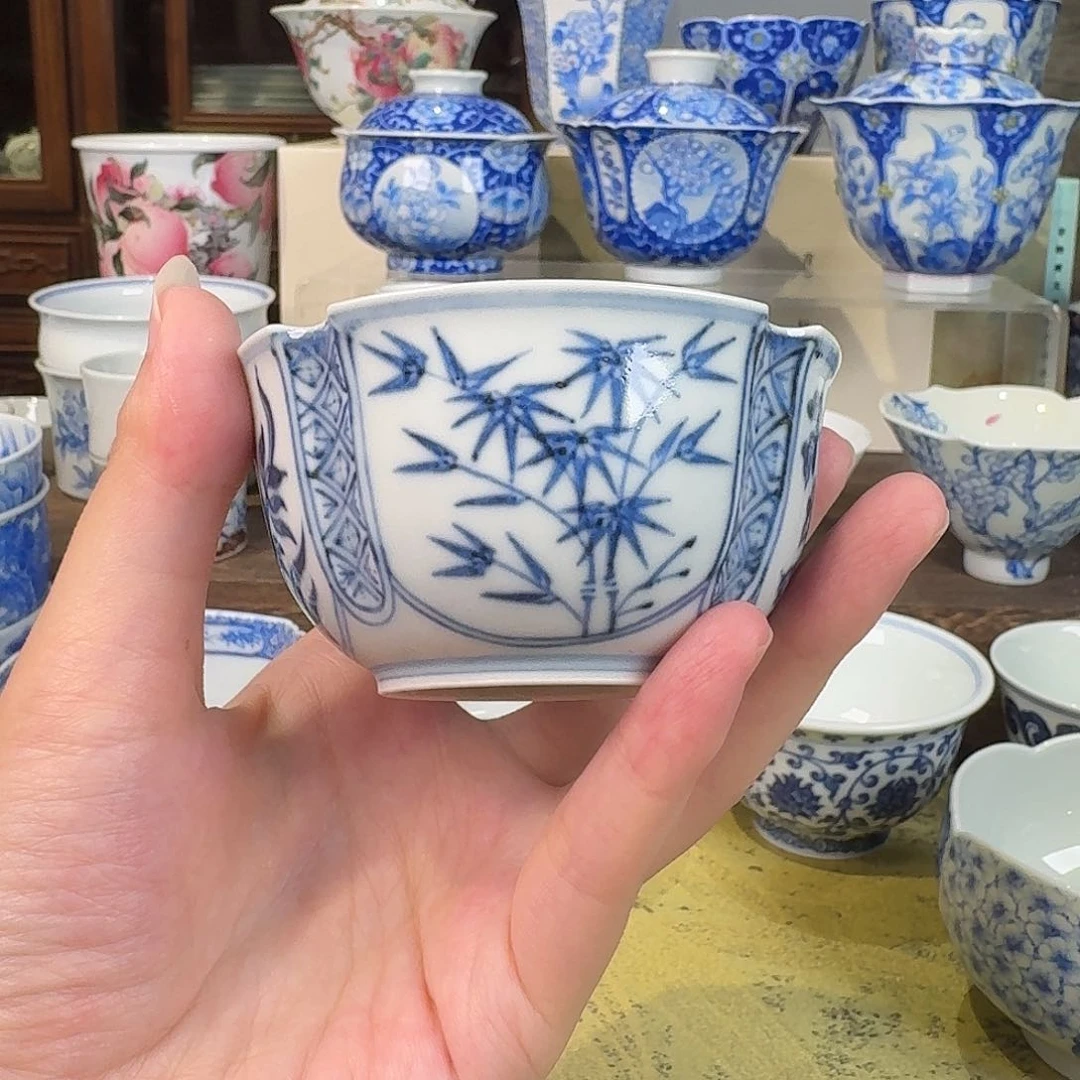 元煦窑仿明青花四君子