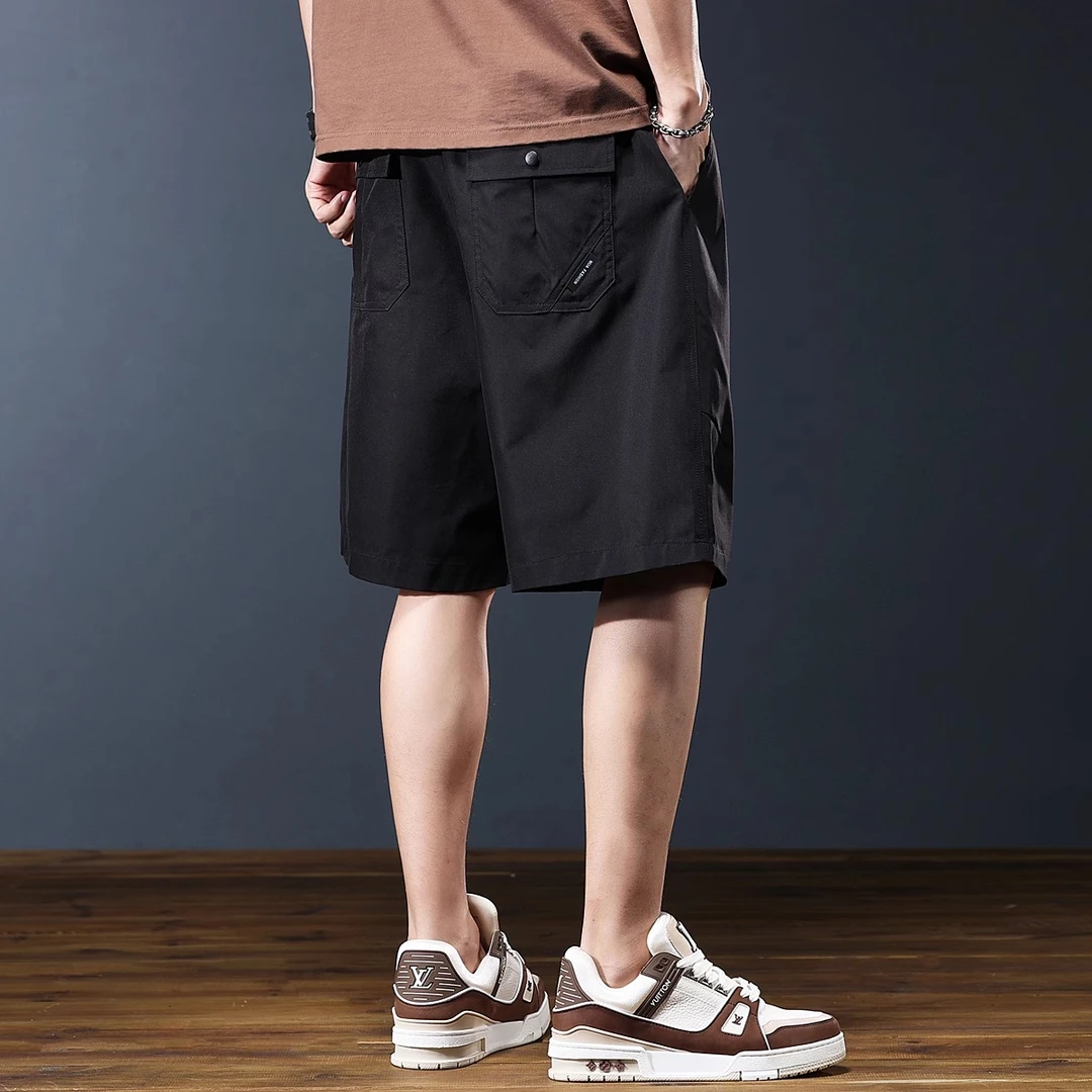 Cebrodz夏季薄款运动休闲速干工装短裤男士新款宽松潮牌五分中裤