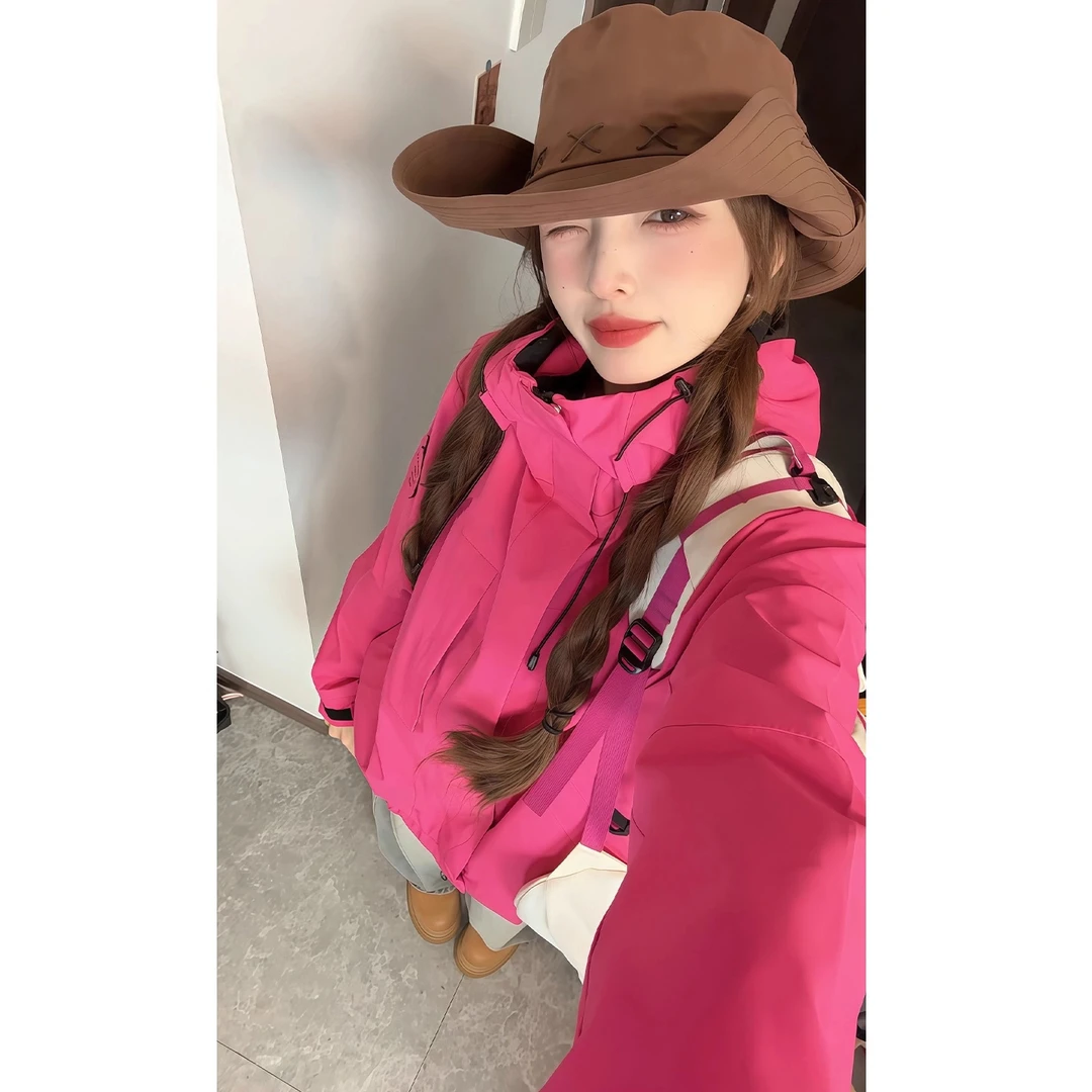 JEEPSPIRIT吉普冲锋衣男女2025新款春秋季三合一户外防风防水外套