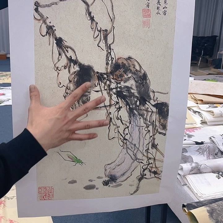 国画纯手绘字画宣纸
