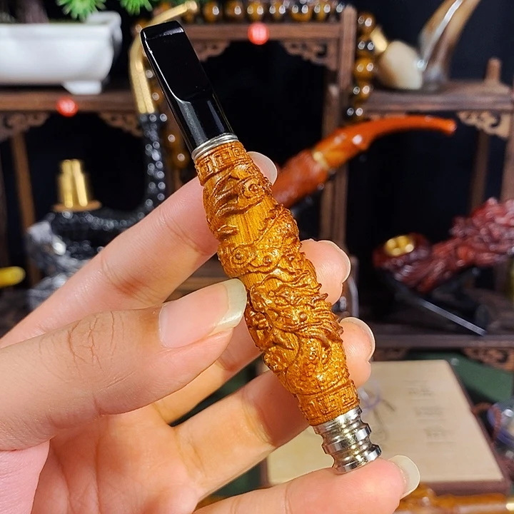 高端定制金丝楠烟嘴