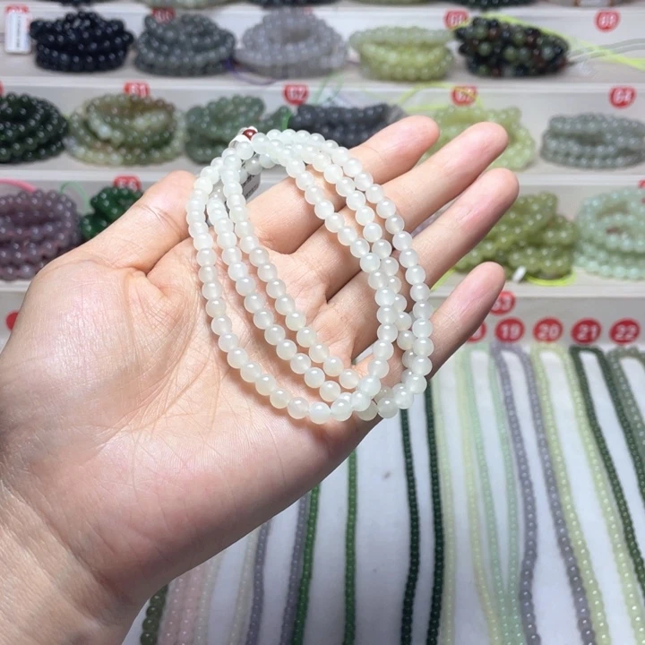 和田玉未镶嵌颈饰摸***板5m m