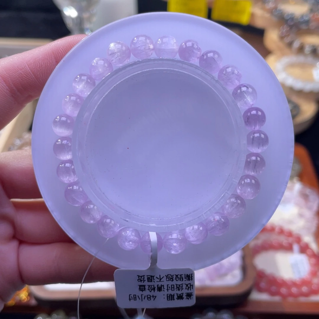 锂辉石手链未镶嵌7mm  339