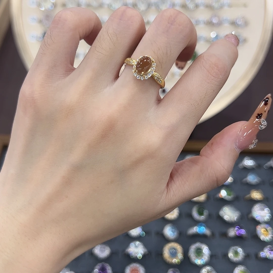 蛇纹石玉银S925镶嵌饰品