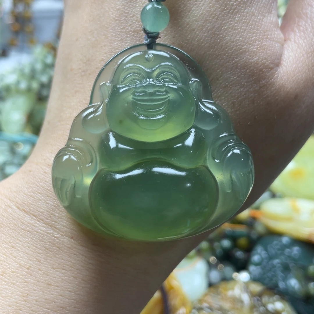 蛇纹石玉未镶嵌吊坠