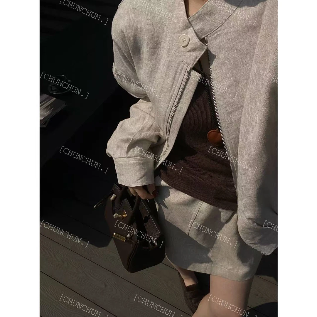 【纯纯女装】 SEER CHUN高品质亚麻外套 51060