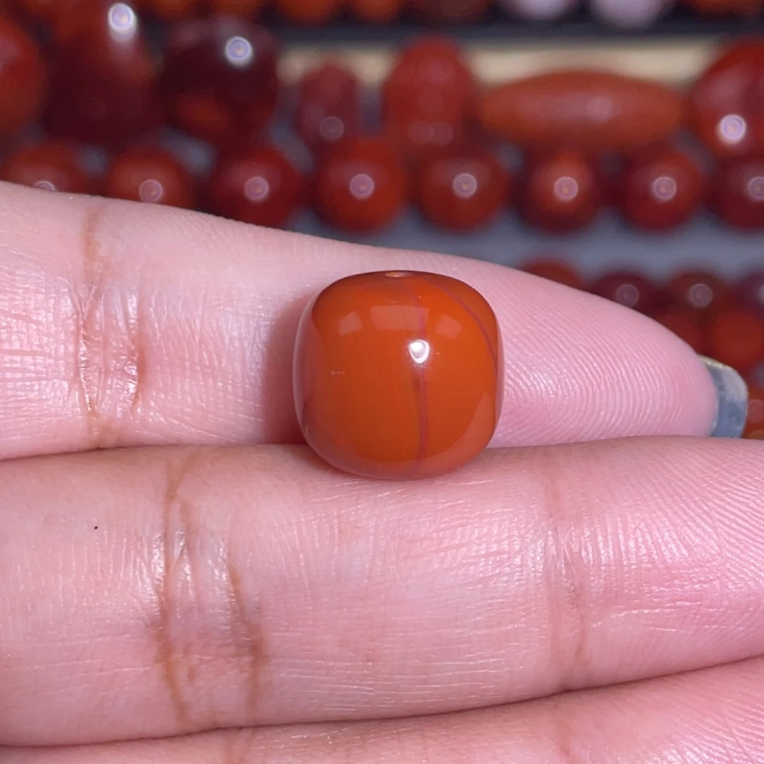 南红玛瑙未镶嵌瓦西老型卡13.4×12.6