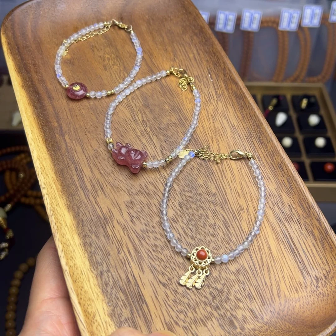 孔雀石未镶嵌sh手串三选一